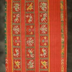 Pochampally Green color DOUBLE IKKAT silk saree