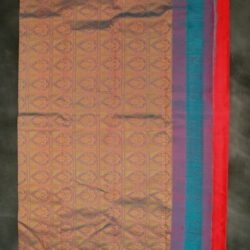 rani  Pink Kanchi Silk Saree with zari buttis