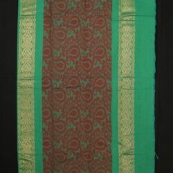 Attractive Kanchi Cotton rama green Saree-15