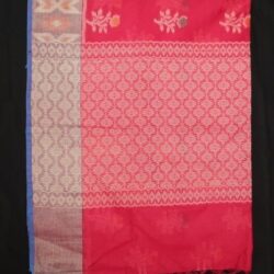 Beautiful Rani Pink Chanderi  saree-24