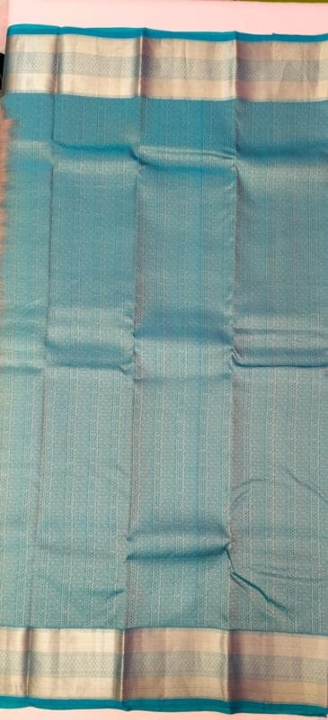 kanchi pastal color silk saree
