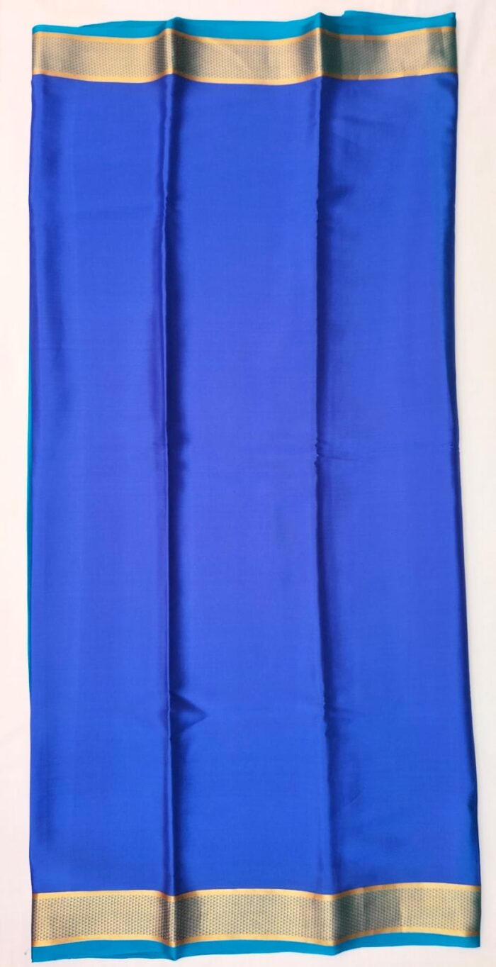 Mysore silk sky Blue color saree