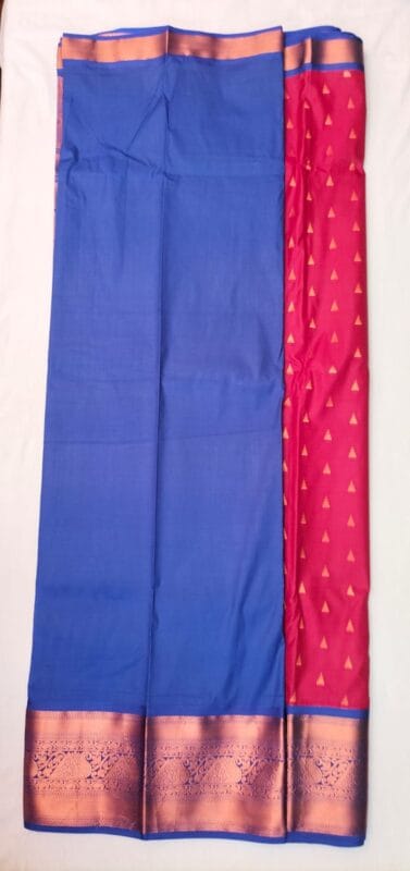 kanchi Semi silk red color saree