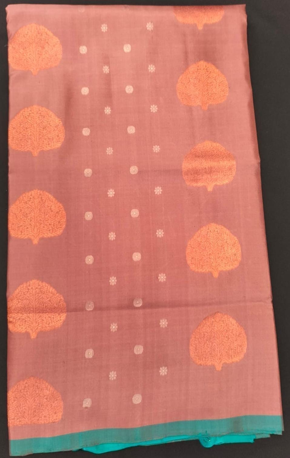 Kanchi Pure Choclate color Silk Saree-8