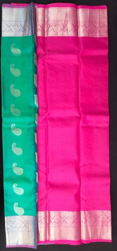 kanchi Rama green  silk saree
