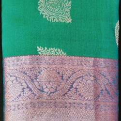 kanchi Rama green  silk saree
