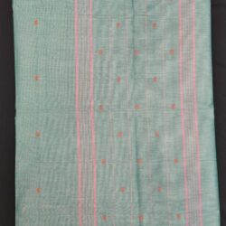 Kanchi Handloom Light blue cotton saree