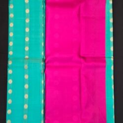 Kanchi ANanda blue silk saree