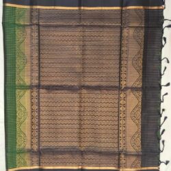 kanchi green color silk saree
