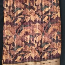 brown color fancy saree