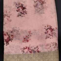 Pink color Fancy Saree