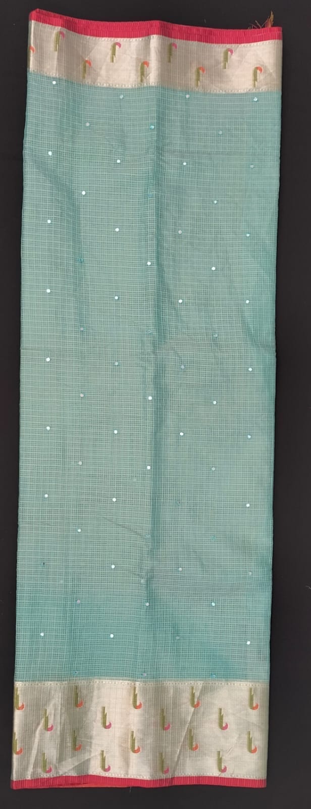 blue color fancy saree